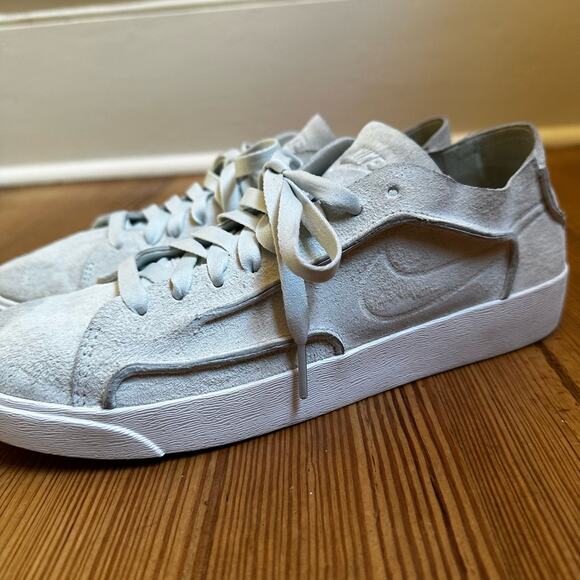 Nike Blazer low top suede ghost aqua sneakers SIZE 8.5 - Picture 10 of 10